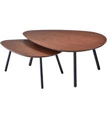 Marble top sofa side table corner table end table round small coffee table golden black legs frame optional 2 sets combination. Adesso Wk2125 15 Hendrix 31 X 17 Inch Walnut And Matte Black Nesting Coffee Tables Set Of 2