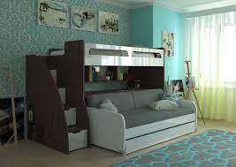 Twin over double bunk bed. Double Bunk Beds With Stairs Ideas On Foter
