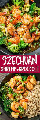 Szechuan Shrimp And Broccoli Recipe Shrimp And Broccoli Broccoli Recipes Healthy Recipes
