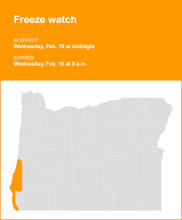 Update: Freeze watch in place for South Central Oregon Coast and Curry County Coast for Wednesday