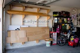 • the basic materials are just wood planks, metal chains, and screws. 35 Diy Garage Storage Ideas To Help You Reinvent Your Garage On A Budget Page 2 Of 2 Cute Diy Projects