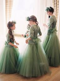 30 Olive Green Wedding Color Ideas Green Flower Girl Dresses Flower Girl Dresses Beverly Hills Wedding