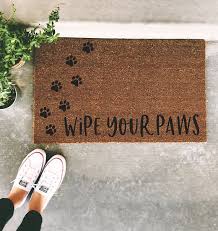 Montana nonslip floor mat $59.95 $29.95. Wipe Your Paws Doormat Cute Door Mat Dog Home Decor Cat Welcome Mat Front Door Rug Door Mat Diy Unique Doors Diy Funny Home Decor