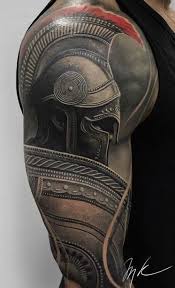 Wunderbare hai und schwertwal tattoo am oberschenkel von dmitriy samohin. Spartan Warrior Half Sleeve Tattoo Novocom Top