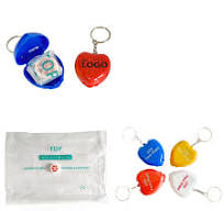 CPR Breathing Mask Heart-Shaped Plastic Box - PGRCD1136 ...