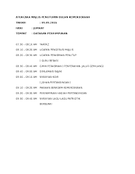 Majlis perasmian hari kraf kebangsaan 2019 disempurnakan oleh duli yang maha mulia seri paduka baginda raja permaisuri. Doc Aturcara Majlis Penutupan Bulan Kemerdekaan Mohd Rosli Ibrahim Academia Edu