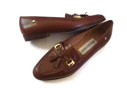 womens vintage loafers leather etienne aigner shoes penny