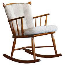 Shop antique rocking chairs at chairish, the design lover's marketplace for the best vintage and used furniture, decor and art. Faarstrup 1950 Low Spindle Back Rocking Chair With Shearling Cushions At 1stdibs