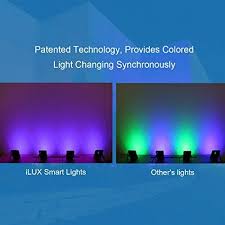 Lighting Ever N900023 Rgb Us 3 Le Ilux Smart Led Flood Light Outdoor Plug In 30w Rgb Dimmable Ip65 Waterproo