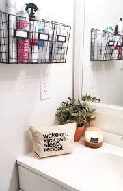Wire Basket For Curling Iron And Hair Dryer Try This Wire Basket Storage Easy Bathroom O Easy Bathroom Organization Wire Basket Storage Dorm Room Organization