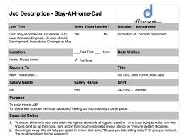 Not employed outside the home : Become A Stay At Home Dad The Official Job Description Application Process Dadsnet