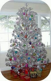 Opt for a chic cosmopolitan look with the northlight 4.5 ft. Long Ago My Mom Had One Of These Aluminum Christmas Tree Silver Christmas Tree Vintage Christmas Photos