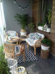 44 Stunning Winter Balcony Decorating Ideas Apartmentpatiogardens 44 Stunning Winter Balcony De Apartment Balcony Decorating Balcony Decor Small Balcony Decor