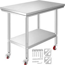 We did not find results for: 30 X24 Rolling Stainless Steel Top Kitchen Work Table Cart Casters Vevor Us