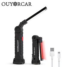 Led Work Light Bar Car Lamp Rechargeable Magnetic Cob 5mode Torch Handheld Inspection Lamp Cordless Worklight Tool Multifunction Light Bar Work Light Aliexpress