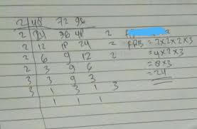Jadi, fpb dari 72, 84, dan 96 adalah 12. Faktor Persekutuan Terbesar Fpb Dari 48 72 96 Adalah Brainly Co Id