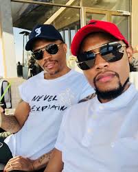 Somizi with mohale motaung during the vodacom durban july 2019 at greyville racecourse on july 06, 2019 in durban, south africa. Fans Mohale Is A Gold Digger Mgosi