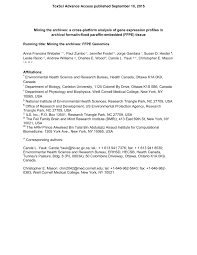 Bjørnstadbakken 6 b, 0672 oslo vis kart. Pdf Mining The Archives A Cross Platform Analysis Of Gene Expression Profiles In Archival Formalin Fixed Paraffin Embedded Ffpe Tissue