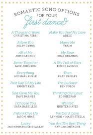 Romantic Songs For Your First Dance Wedding Songs Wedding Songs Reception Wedding Playlist