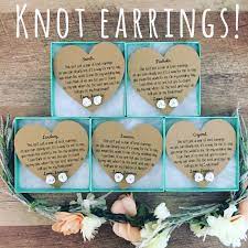 Knot Earrings Knot Poem Heart Card In 2021 Wedding Day Wishes Wedding Day Bridal Party Earrings