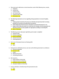 The following statements are true regarding closing operations in account payable, except… a. Soal Sapac010 Debits And Credits Accounts Payable