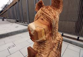 The most common wooden bear head material is wood. Large Wood Carvings Charles Bergen Studios