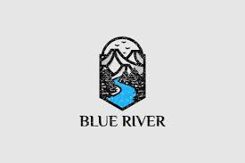 Blue River Vintage Logo Design Graphic By Prosperos Creative Fabrica