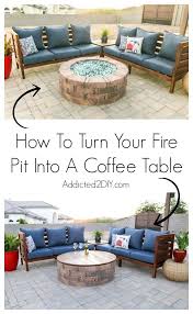 Here's a fire pit table with a solid lineup of desirable features. How To Turn Your Fire Pit Into A Coffee Table Fire Pit Coffee Table Fire Pit Furniture Decor