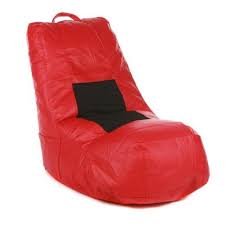 Video Bag 6cu Red W Lycra L Shaped Bean Bag Bean Bag Chair Cool Bean Bags Bean Bag Lounger