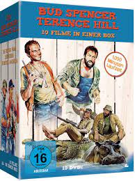 __nascido carlo pedresoli em 31 de outubro de 1929, ator italiano bud spencer morou no brasil em 47 quando funcionário do consulado italiano no recife.falava 6 línguas inclusive português e graduado em direito ficou mais conhecido por filmes. Amazon Com Bud Spencer Terence Hill 10er Box Terence Hill Bud Spencer Movies Tv