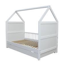 Kinderbett juniorbett autobett renn spiel jugend bett 90x200 mit lattenrost blau. Micoland Babybett Kinderbett Juniorbett Bett Haus 140x70 Cm Mit Matratze Und Schublade Umbaubar Massiv Weiss 0 Bis 6 Jahre