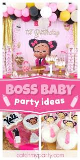 Birthday Party Theme Ideas For Girls Boss Baby Birthday Boss Baby Kali 1st Birthday Catch My Party Baby Birthday Party Girl 1st Birthday Party For Girls Baby Birthday Party Theme