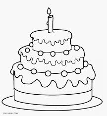 Birthday Cake No Candles Clipart Black And White Pin On Time Worksheets