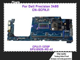PCparts IDB40 LA-M403P For Dell Precision 3480 Laptop Motherboard CN-0CFKJ1  SRMJ6 I7-1370P QN20-M2-A1 GPU Mainboard 100% Tested