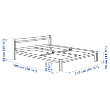 The natural solid wood is beautiful as it is or you can make it more personal by staining, painting or waxing it. Neiden Bed Frame Pine Full Ikea