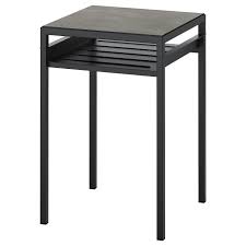 Need a manual for your ikea nyboda coffee table? Nyboda Side Table W Reversible Table Top Dark Grey Concrete Effect Black 40x40x60 Cm Ikea