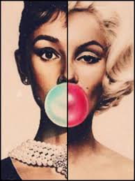 Marilyn monroe audrey hepburn bubble gum. Audrey Audrey Hepburn And Bubblegum Image 3279080 On Favim Com