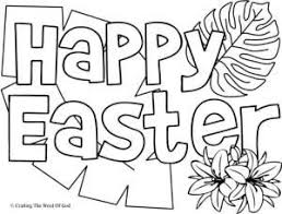 Colour easter bunnys, easter eggs and easter chick. Pin On Holidays