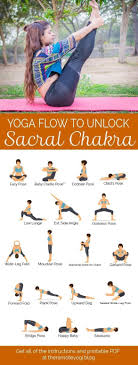 Yoga For The Sacral Chakra Free Printable Pdf Yoga For You Sacral Chakra Yoga Yoga Flow Sequence