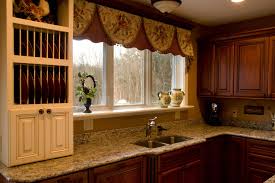 Top Kuche Arbeitsplatten Kuchenfenster Behandlungen Italienische Kuche Vorhange Kuche