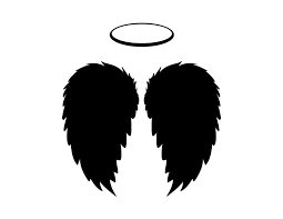 Black And White Wings Roblox Black Angel Wings And Halo Vector Png And Jpgs Included Angel Wings Halo Black Angel Wings Black Angels