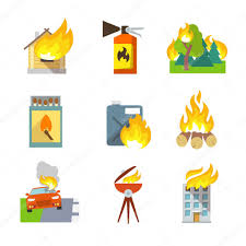 Dibujos para colorear, colorear imágenes, educación, escolar, dibujos, colorear la imagen: Incendio Forestal Vectores Graficos Imagenes Vectoriales Depositphotos