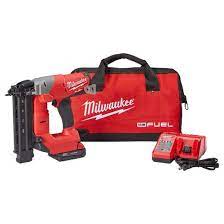 Palm nailers are held in the palm of your hand and are especially useful in those areas where there is no room to swing a check price. Milwaukee 2740 21ct M18 Fuel 18 Gauge Brad Nailer Kit Https Cf T Com Milwaukee 2740 21ct M18 Fuel 18 Gauge Brad Nail Finish Nailer Nailer Milwaukee M18 Fuel