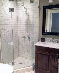 Cool Corner White Subway Tiles Shower Design Ideas Newdesignshowers Corner Shower Bathroom Interior Design Bathroom Shower Design