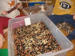 The items included on the list are designed to help develop children explore the idea of visiting a zoo and seeing. Rainy Day Activity For Preschoolers Zoo Sensory Play The Measured Mom