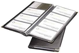 Business card holders 6 pockets. Business Card Holder 96 Card Binrush Stationery
