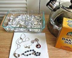 How To Clean Sterling Silver Jewelry With Baking Soda Clean Sterling Silver Cleaning Silver Jewelry How To Clean Silver