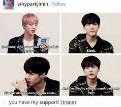 Finally As Amazing As Suga Looks With Dyed Hair I Like Seeing Him With Just Natural Black I Wish They D Let Him Keep It Like Bts Boys Bts Funny Bts Yoongi