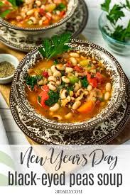 New Year S Day Black Eyed Peas Soup Recipe Black Eyed Pea Soup Hearty Soups Healthy Recipes