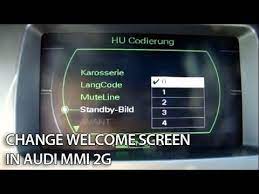How To Change Welcome Screen In Audi Mmi 2g A4 A5 A6 A8 Q7 Splashscreen Audi Splash Screen Car Maintenance